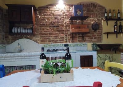 Casa Giulia sulla Via Francigena - la cucina
